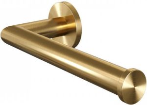 Brauer Toiletrolhouder Gold Wandmontage met PVD coating Geborsteld Goud