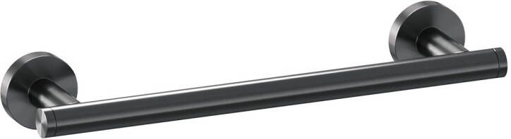 Brauer Gunmetal Edition toiletrolhouder met planchet gunmetal geborsteld PVD
