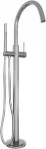 Brauer Chrome Edition Staande Badkraan handdouche staaf 1 stand -2 gladde knoppen PVD chroom 5-CE-042-1