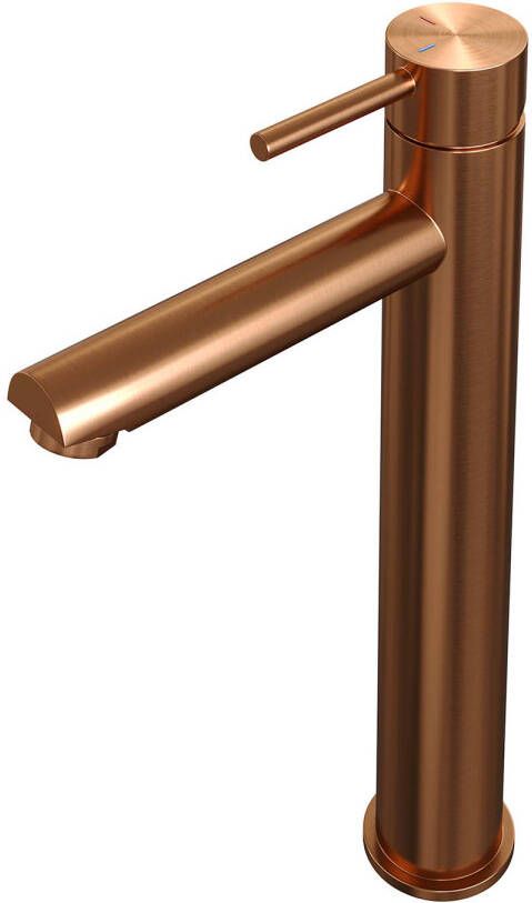 Brauer Copper Edition ColdStart verhoogde wastafelkraan energy-saving model A koper geborsteld PVD