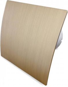 BWS Badkamer Ventilator Pro Design Standaard 100 mm 105 m3 Goud Kunststof