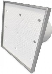 BWS Badkamer Ventilator Pro Design Standaard 100 mm 105 m3 Tegelfront Wit Kunststof