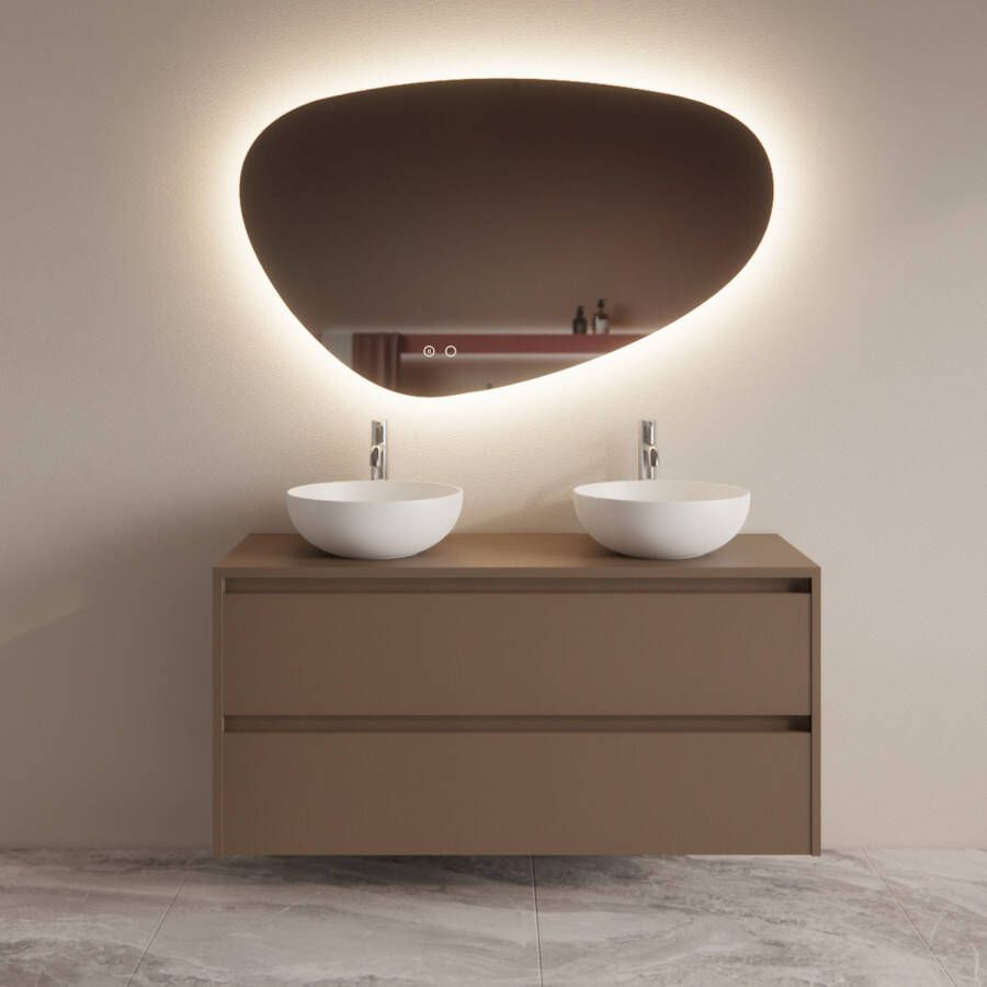 Boss & Wessing Badmeubelset BWS Riga Met Topplaat 120 cm Latte