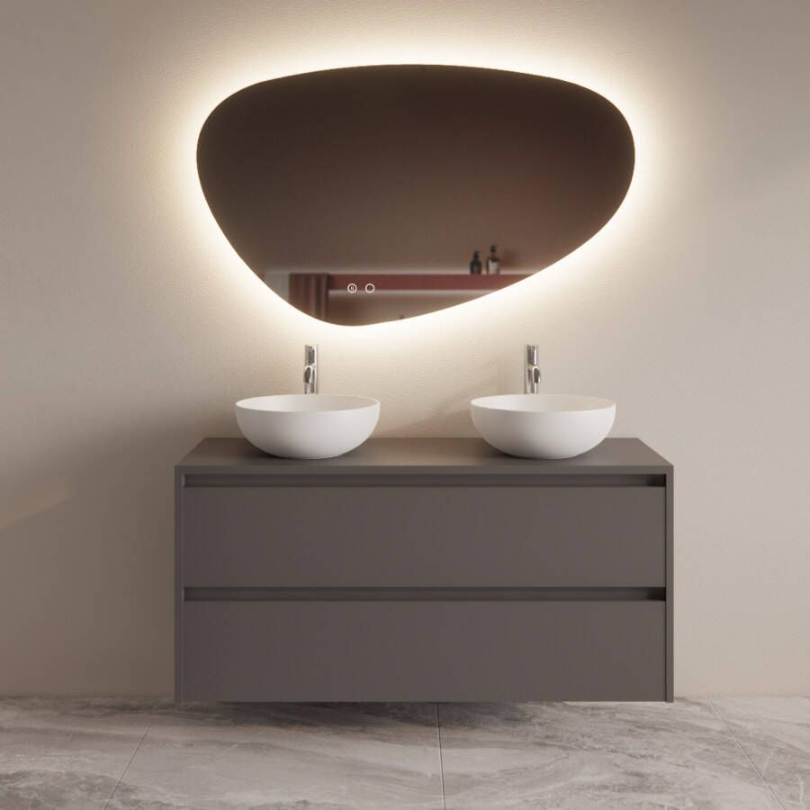 Boss & Wessing Badmeubelset BWS Riga Met Topplaat 120 cm Leigrijs