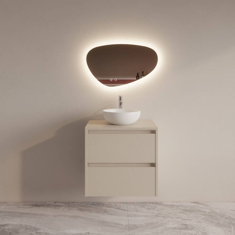 Boss & Wessing Badmeubelset BWS Riga Met Topplaat 60 cm Kasjmier