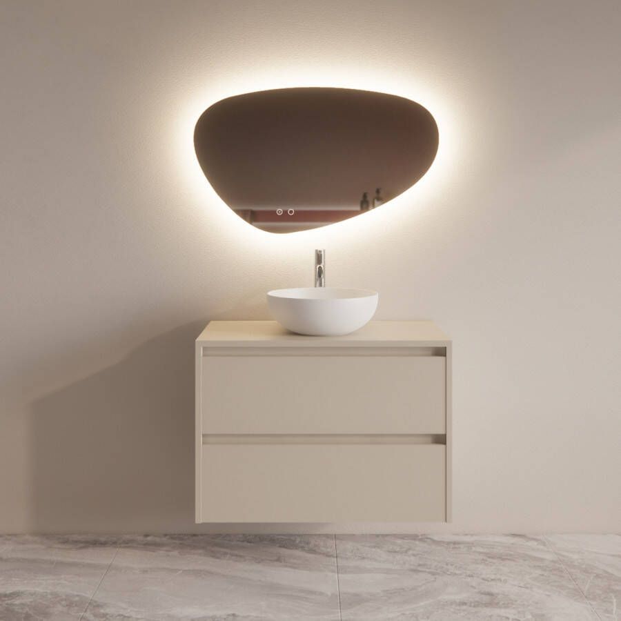 Boss & Wessing Badmeubelset BWS Riga Met Topplaat 80 cm Kasjmier