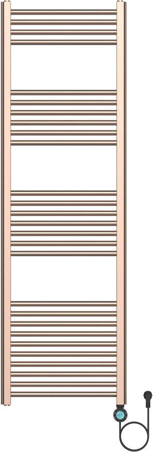 BWS Elektrische Radiator Cory met Smart Wifi 160x50cm 700W Geborsteld Koper