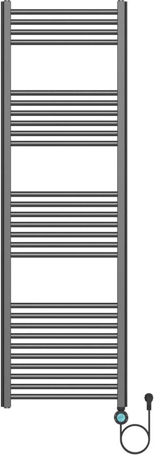 BWS Elektrische Radiator Cory met Smart Wifi 160x50cm 700W Gunmetal