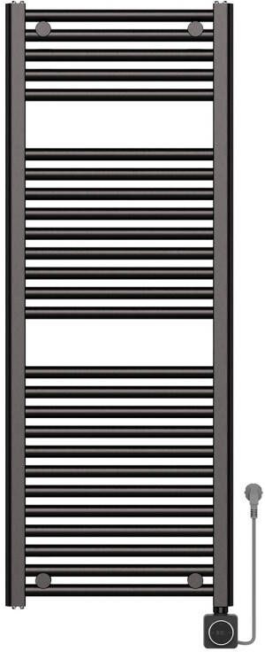 Boss & Wessing Elektrische Radiator BWS Lara 118.5x45 Cm Smart Wifi Gunmetal