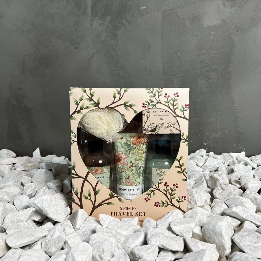 Boss & Wessing Giftset 5-Delig BWS Wellness Cherry Blossom