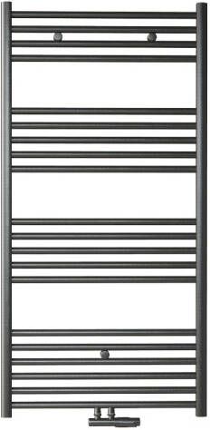 Boss & Wessing Handdoek Radiator BWS Cory 120x60 cm 414 Watt Midden en Zijaansluiting Gunmetal