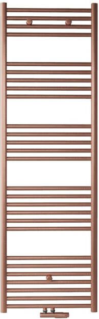 Boss & Wessing Handdoek Radiator BWS Cory 160x60 cm 557 Watt Midden en Zijaansluiting Geborsteld Koper Brons