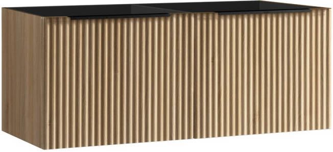 Boss & Wessing Onderkast BWS Bella Met 2 Laden 2 Uitsparingen 120x45 cm Naturel Eik