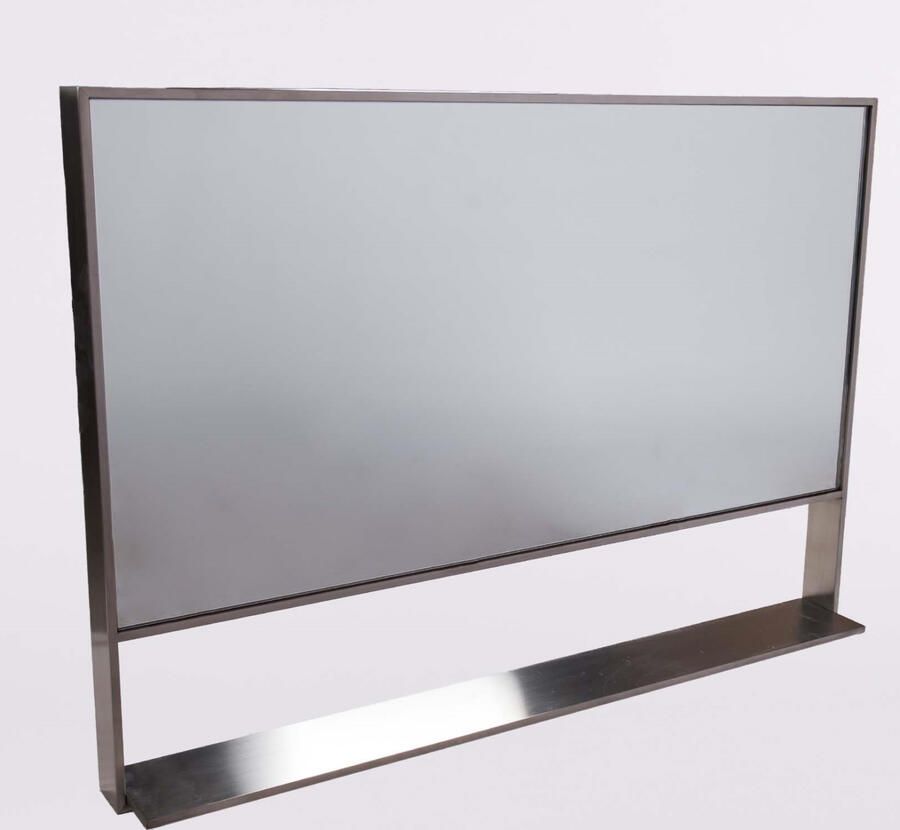 Casajoy Badkamerspiegel 100x70 cm RVS Frame en Planchet