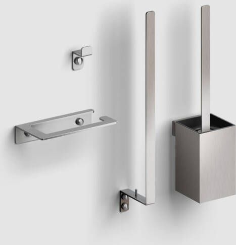 Clou Accesoireset Toilet Fold RVS Geborsteld