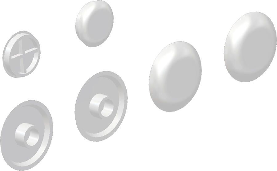 Clou 4 Zitting 2 deksel buffers voor Hammock zitting dun wit