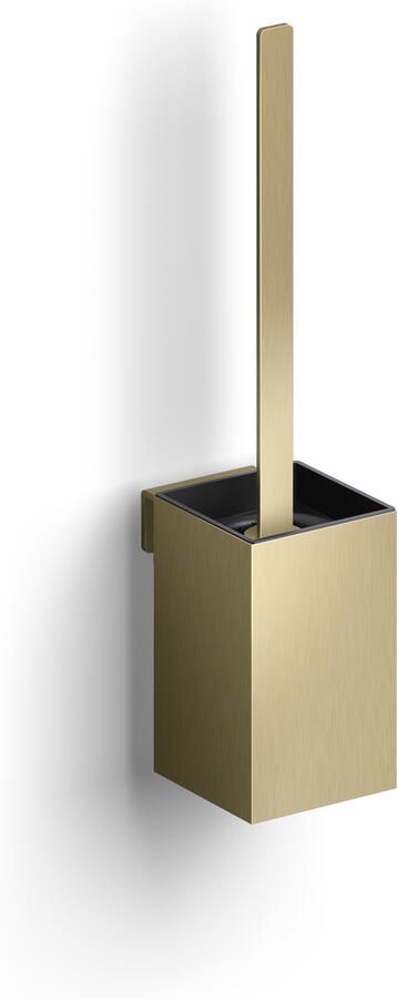 Clou Fold toiletborstelgarnituur 35.5cm hoog wandmodel PVD geborsteld goud CL 09.04041.82