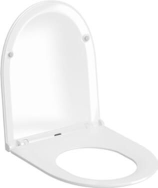 Clou InBe 1 Toiletzitting Met Deksel Soft Closing En Quick Release Systeem Glanzend Wit 36.5x44x3cm