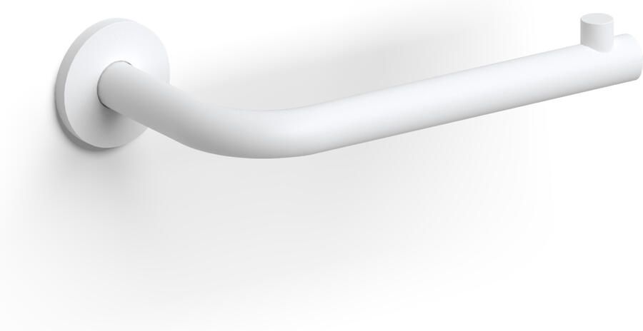 Clou Kaldur toiletrolhouder L-vorm zonder klep mat wit CL 09.05030.20