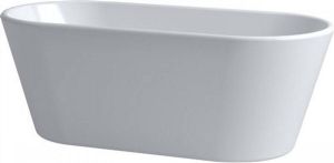 Clou Ligbad Vrijstaand InBe Ovaal 73.5x165x60.5cm Acryl Wit met Badwaste en Overloop