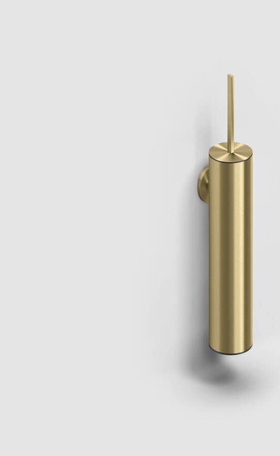 Clou Flat toiletborstelgarnituur wandmodel goud geborsteld PVD CL 09.02041.82