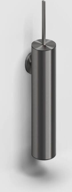 Clou Flat toiletborstelgarnituur wandmodel gunmetal geborst. PVD CL 09.02041.84