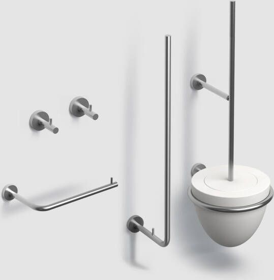 Clou Toiletset Slim InBe Accessoireset RVS Geborsteld