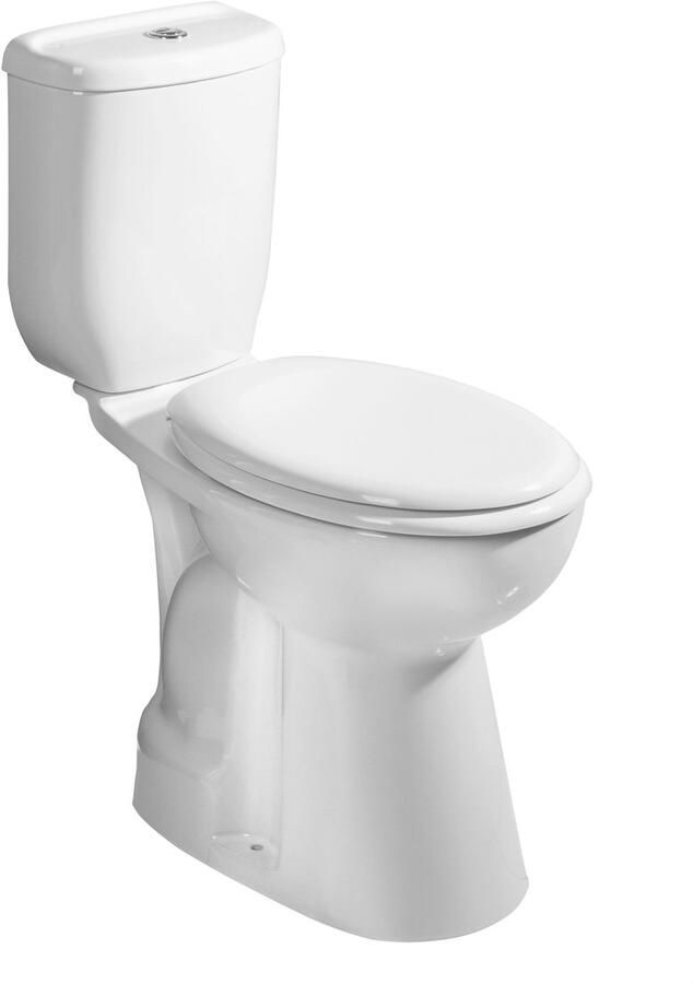 Creavit Toilet Handicap Comfort Height Staand toilet S-uitgang 38.5x67.2x91.1cm Wit - Foto 2
