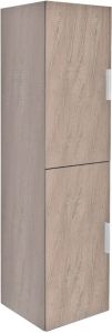 Differnz Badkamerkast Shout Hoge kast Hangend Links Rechts 35x140x35cm MDF Licht Eiken Softclose