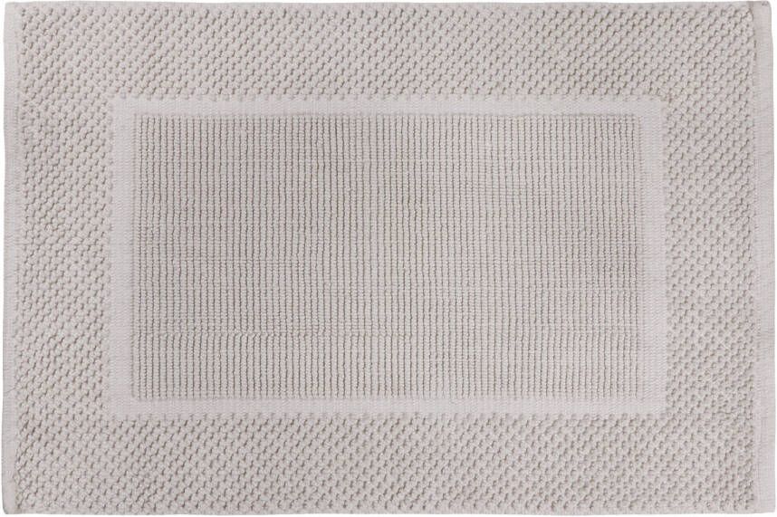 Differnz Basics badmat geschikt voor vloerverwarming 50 x 80 cm steengrijs
