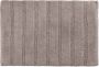 Differnz Stripes badmat geschikt voor vloerverwarming 100% katoen 45 x 75 cm taupe - Thumbnail 1
