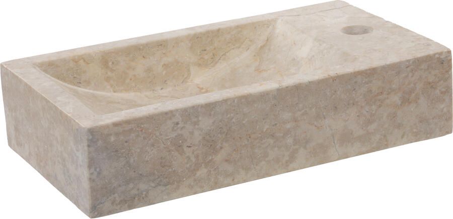 Differnz Fontein Hura L Marmer 40x22x9 Cm Crème