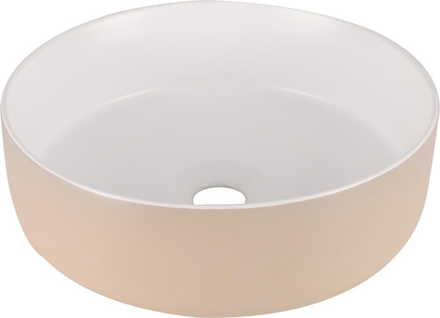 Differnz MIRA Waskom 36x12cm keramiek- beige wit 38.009.03