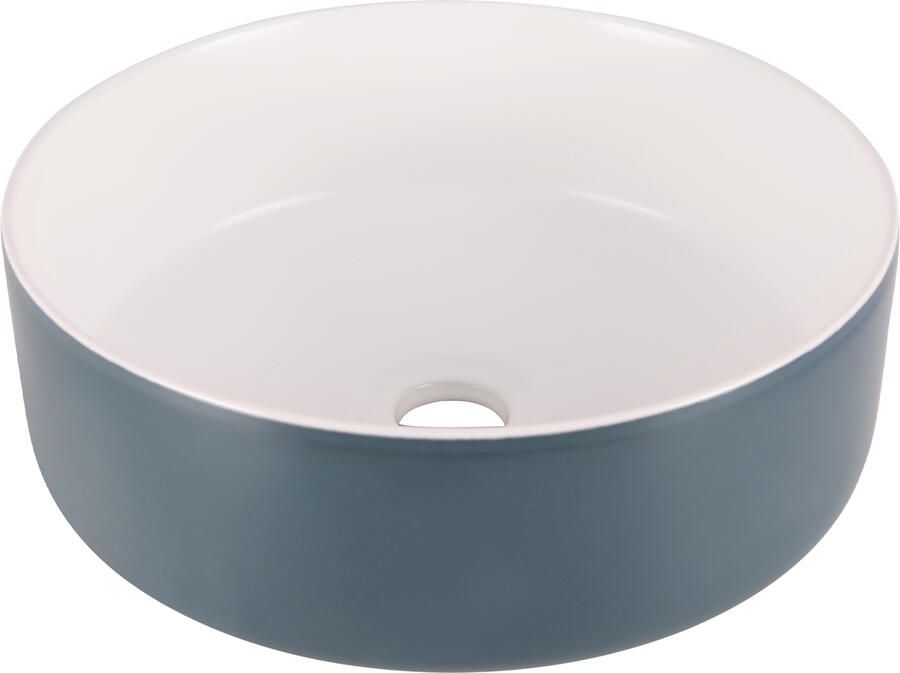 Differnz MIRA Waskom 36x12cm keramiek- blauw wit 38.009.04