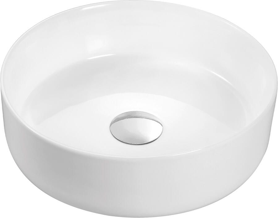 Differnz Mira Waskom Keramiek Ø36x12 cm Wit
