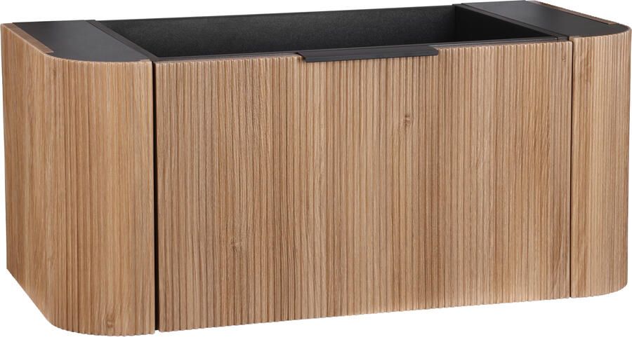 Differnz Olle onderkast met ribbelfront 90cm eiken
