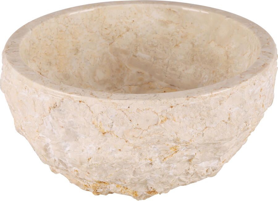 Differnz ASTI Waskom 38cm gepolijst natuursteen beige 36.102.44