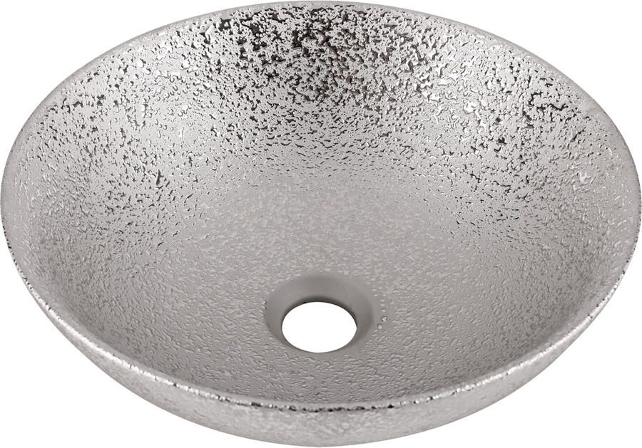 Differnz BRIGHT Waskom 36x14cm geglazuurd zilver 38.009.30
