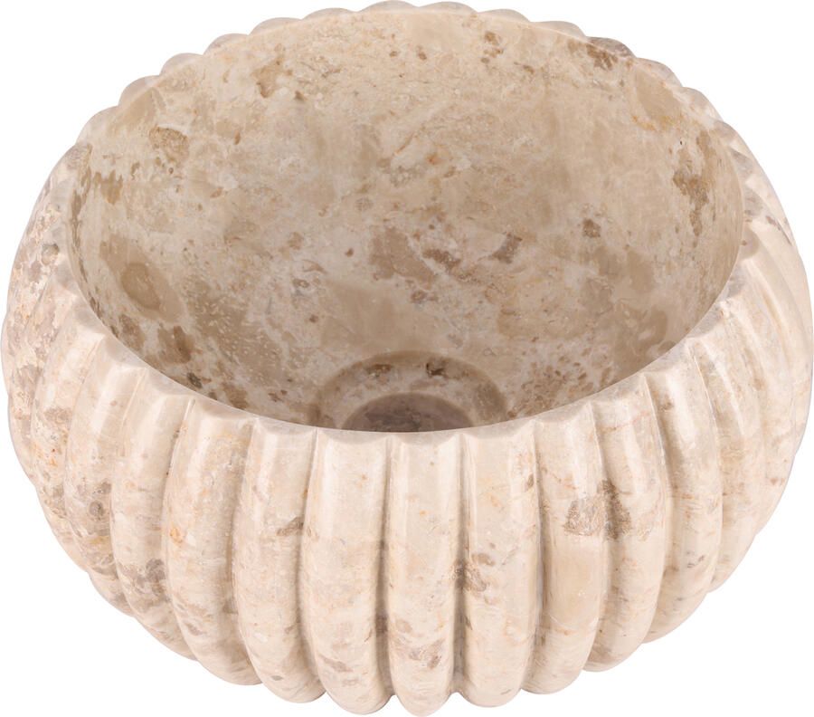 Differnz Waskom Ribba 25x25x12cm Marmer Beige