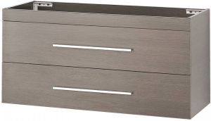 Differnz Onderkast 100x48x45cm 2 lades met softclose MDF Wit 36.704.11