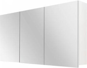 Differnz kast 120x60x15cm 3 deuren met spiegel MDF Wit 36.701.16
