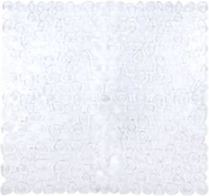 Differnz Lapis inlegmat douche met anti-slip laag 54 x 54 cm transparant