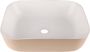 Differnz ZENA Waskom 48x38x13cm keramiek beige wit 38.009.24 - Thumbnail 1