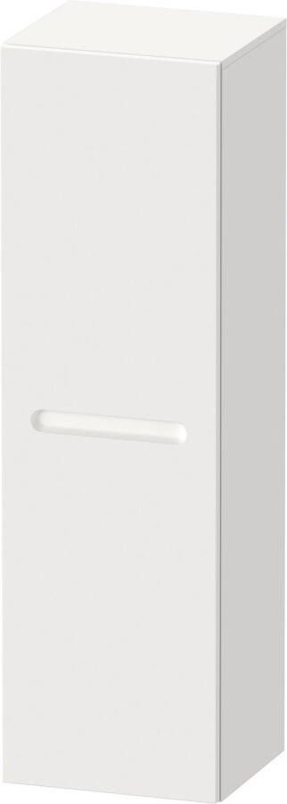 Duravit No.1 halfhoge kast met rechtsdraaiende deur en geïntegreerde handgreep 40 x 36 x 132 cm wit mat