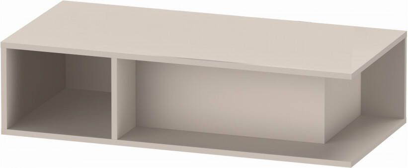 Duravit D-Neo wastafelonderbouwkast met open vak links 100 x 26 x 48 cm taupe mat