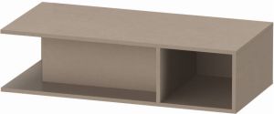 Duravit D-Neo wastafelonderbouwkast met open vak rechts 100 x 26 x 48 cm linnen mat