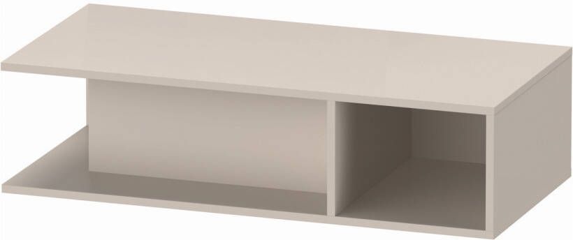 Duravit D-Neo wastafelonderbouwkast met open vak rechts 100 x 26 x 48 cm taupe mat