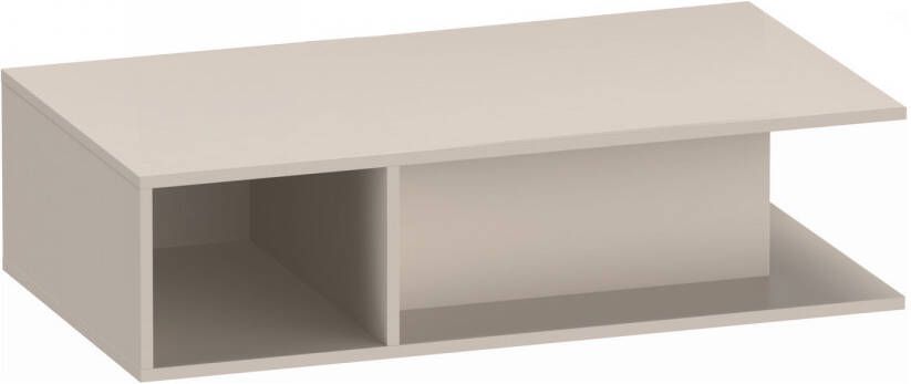 Duravit D-Neo wastafelonderbouwkast met open vak links 100 x 55 x 26 cm taupe mat