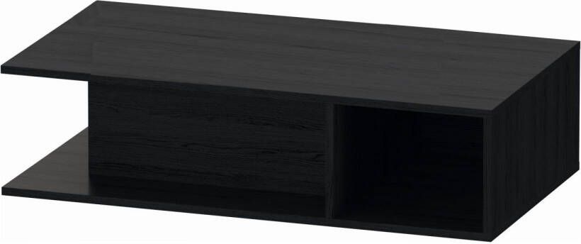 Duravit D-Neo wastafelonderbouwkast met open vak rechts 100 x 26 x 55 cm eiken zwart mat