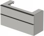 DURAVIT D-Neo wastafelonderbouw hangend 118 4x44 2x62 5cm 2 lades Concrete Grey Matt decor - Thumbnail 1